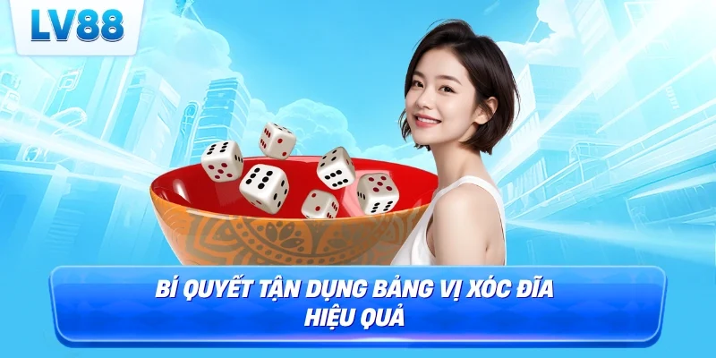 Bí quyết tận dụng bảng vị xóc đĩa hiệu quả