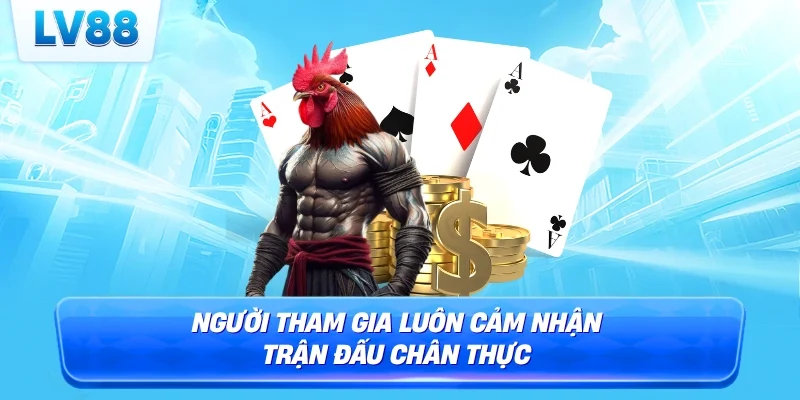 Người tham gia luôn cảm nhận trận đấu chân thực